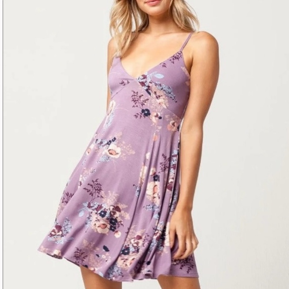 Tillys Purple Floral Sundress